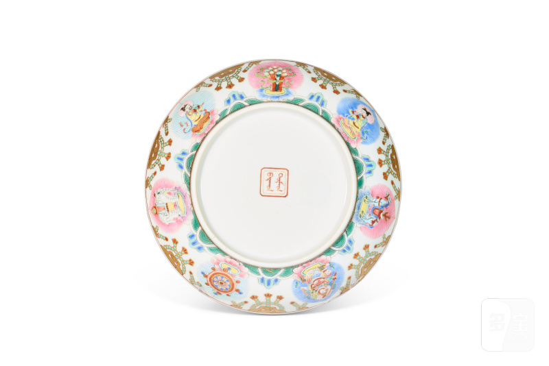 CINQ COUPES EN PORCELAINE DE LA FAMILLE ROSE  CHINE, DYNASTIE QING, ÉPOQUE DAOGUANG (1821-1850), MARQUES 'BARAGON TUMED' EN MONGOL BITCHIG EN ROUGE DE FER - 图5